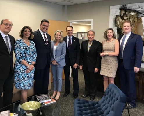 Brazilian General Consul Ambassador Joao Mendes Pereira visit for Fort Lauderdale City Hall